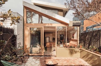 A Melbourne House With 10 Folds in the Roof To Bring in Light