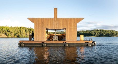 A Custom Floating Sauna To Be Enjoyed in the Stockholm Archipelago