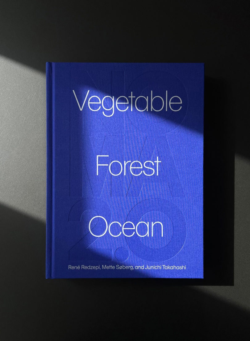 royal blue book cover reading Vegetables Forest Ocean