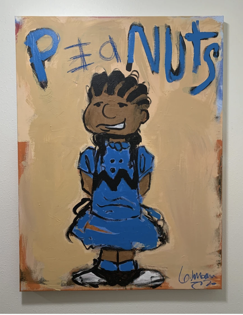 illustration representing Lucy from Charlie Brown as Black