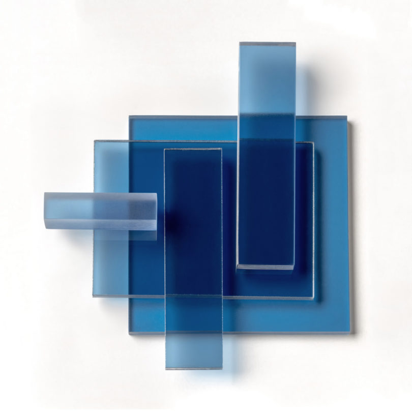 blue transparent materials