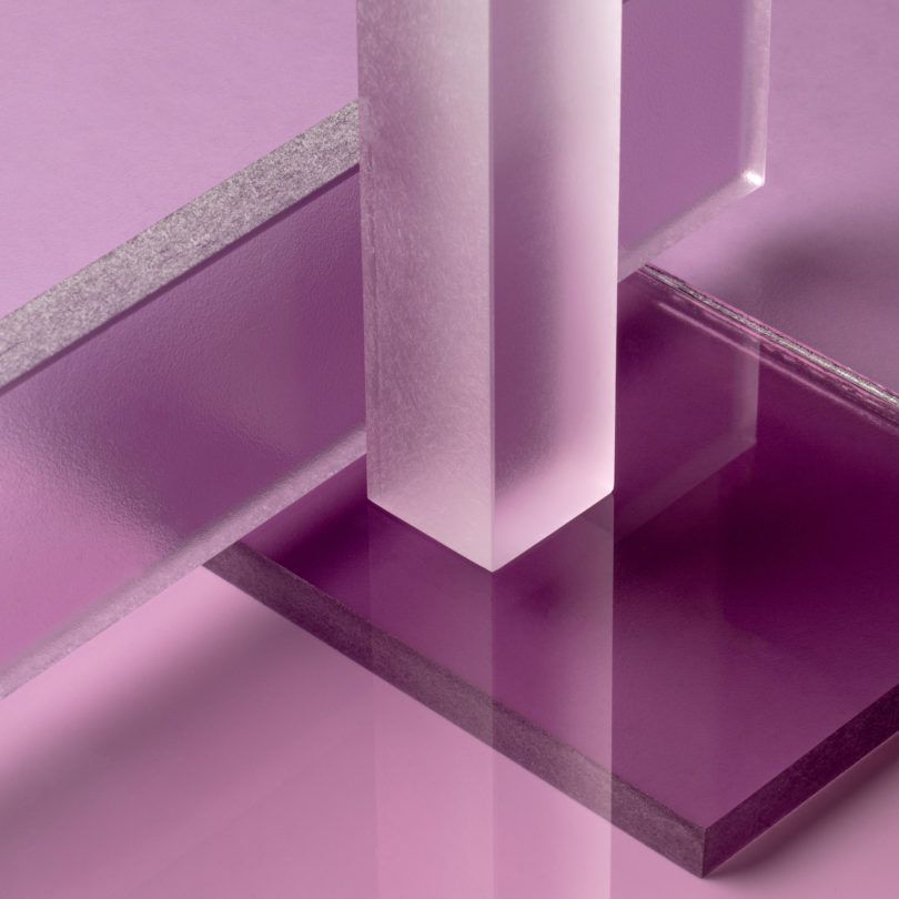 purple transparent materials