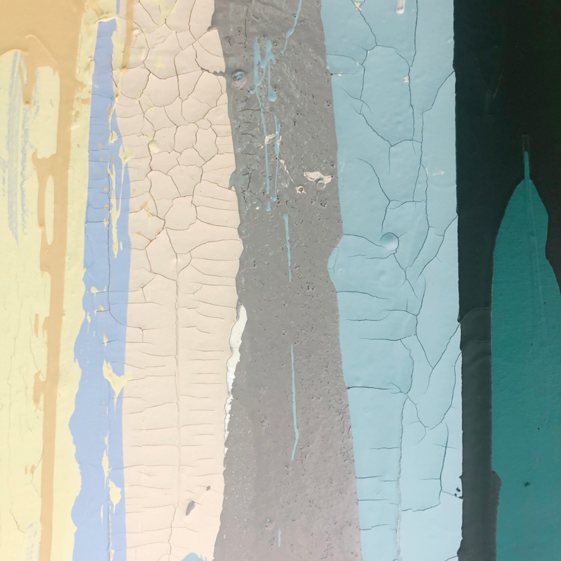 dripped paint closeup