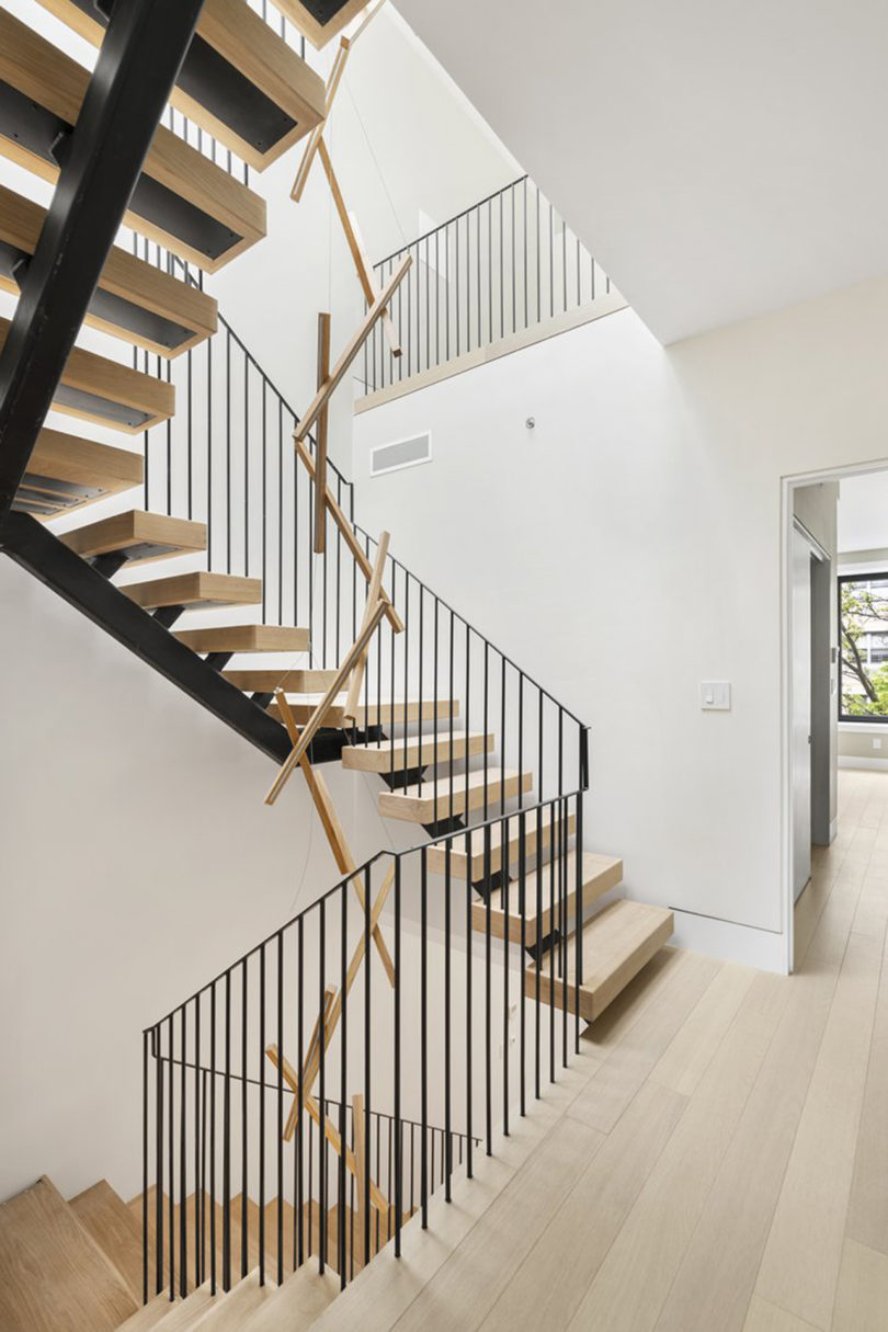interior space with winding staircase