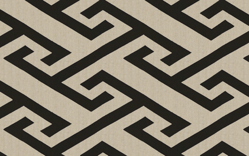 black and cream textile pattern