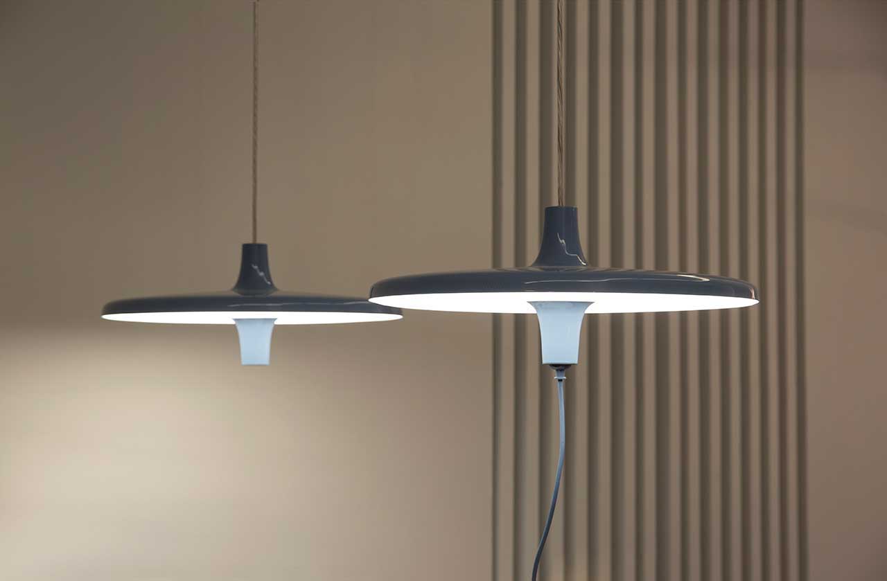 The Avro Pendant Lamp Powers up Your Electronics