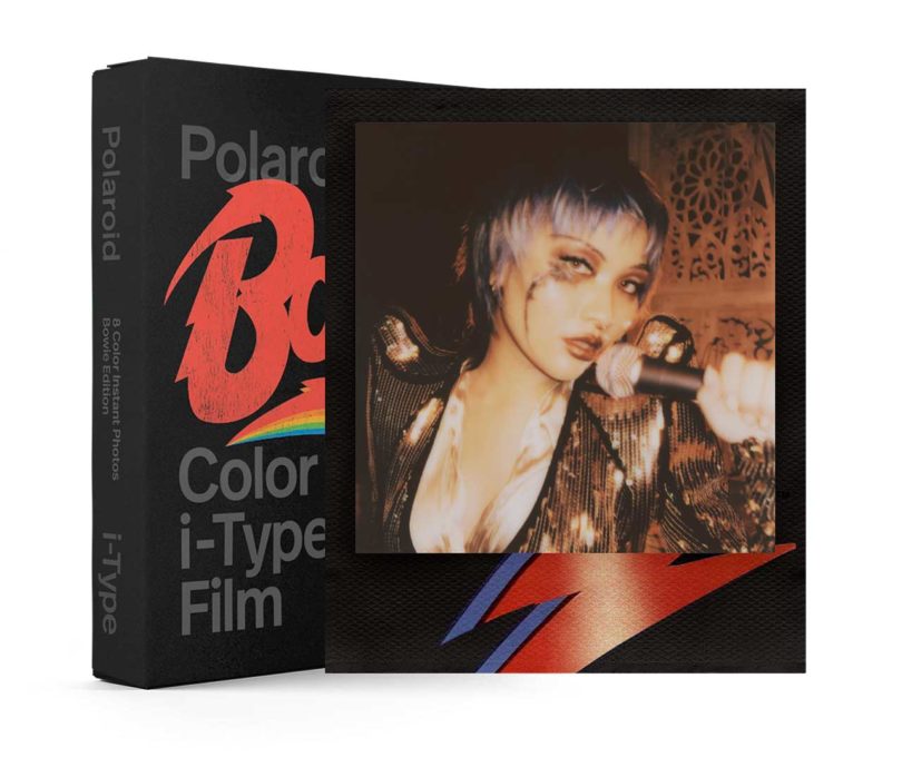 Polaroid box and picture from David Bowie Polaroid Collection