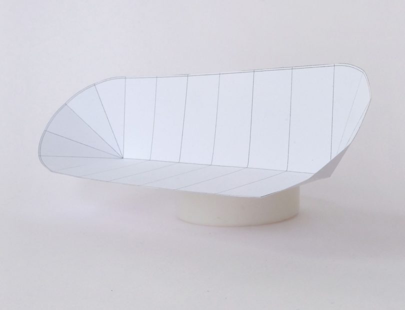 paper model of sofa