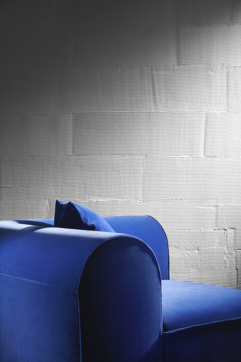 modular blue sofa