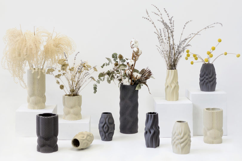 3D-Printed Ceramic Vases That Mimic Nature?s Patterns