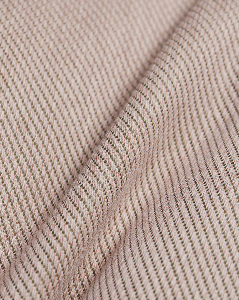 light pink fabric swatch detail