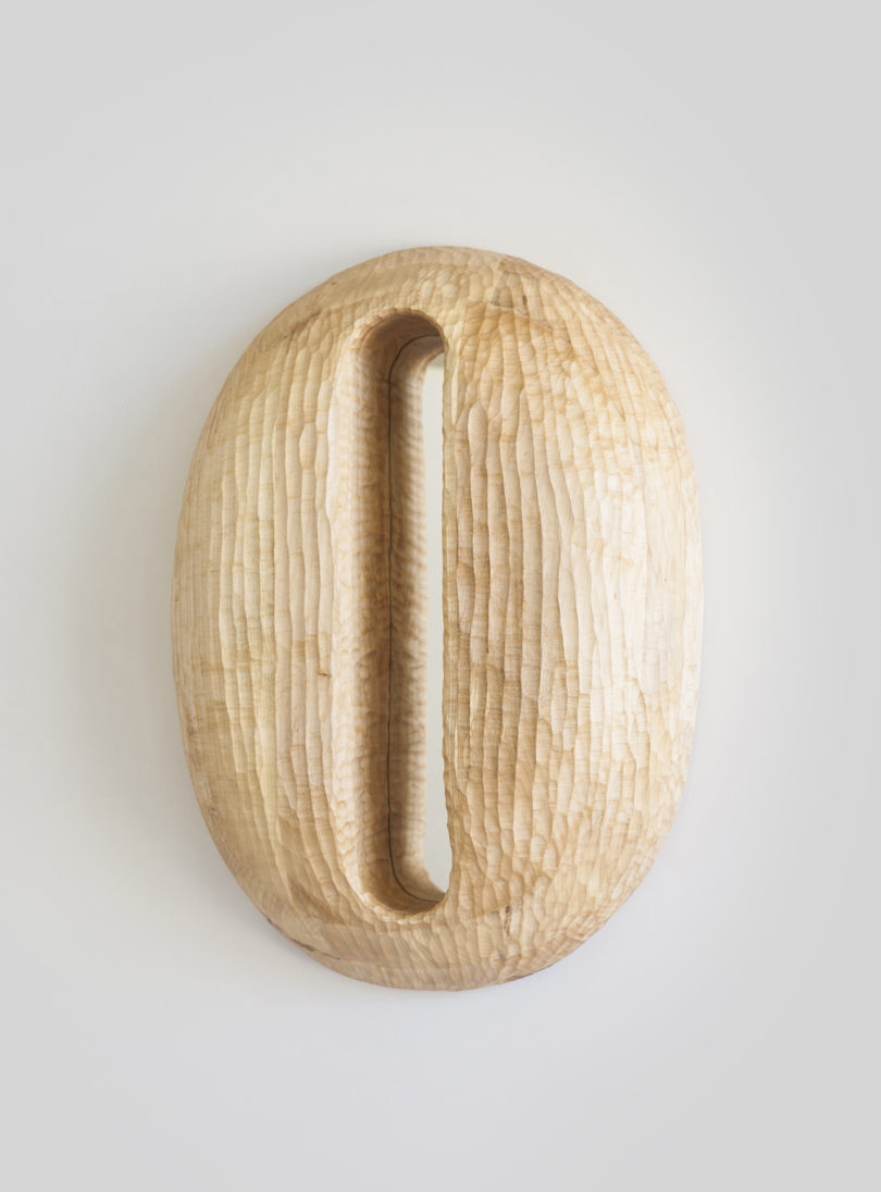 oval-shaped rudimentary wood object 