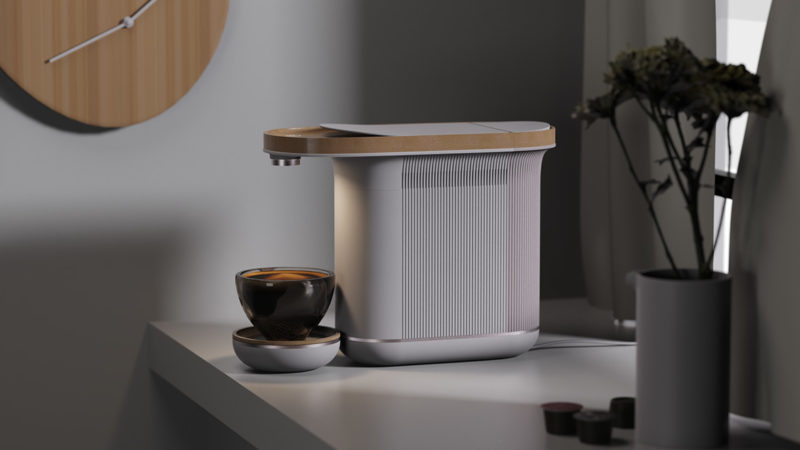The Woolly Capsule Coffee Machine Drips With Tactile Details