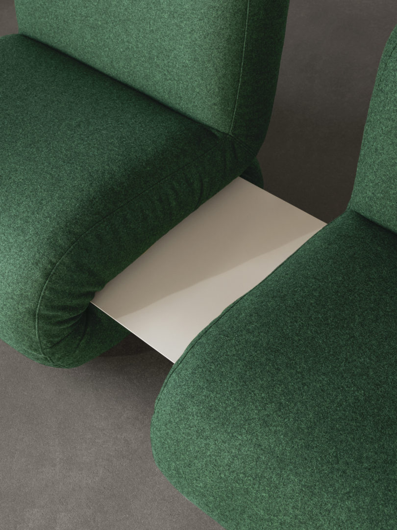 green modular seating