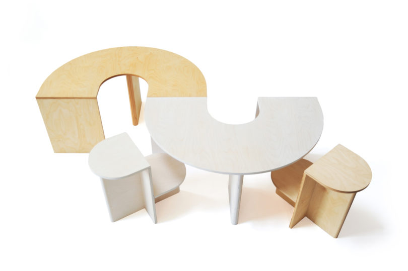 arch tables and chairs