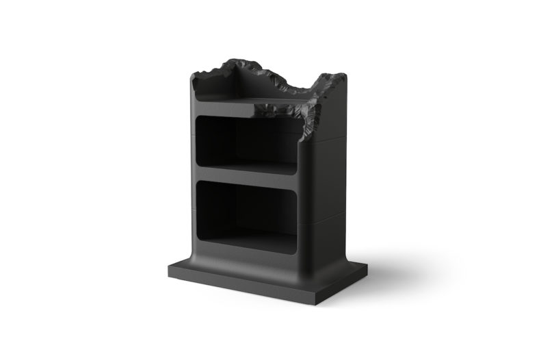 black foam cabinet