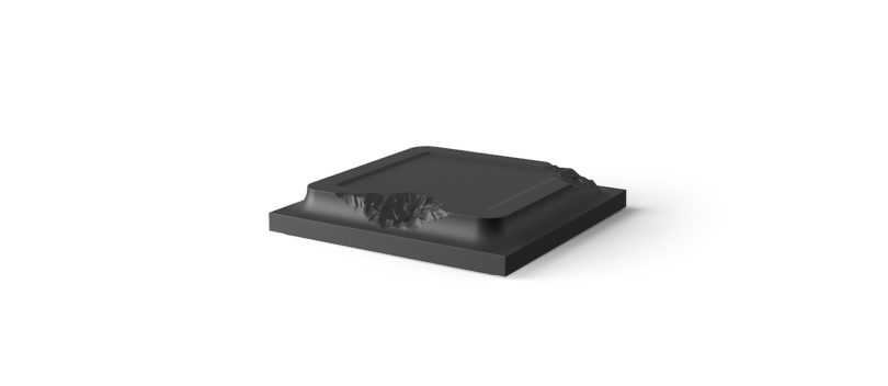 black foam table