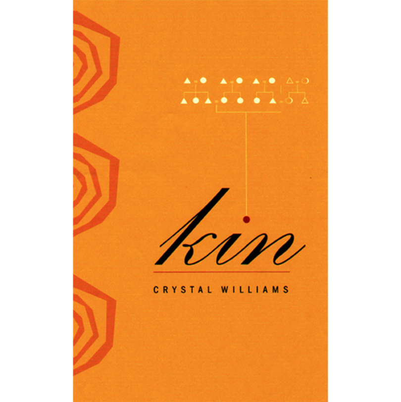 orange book cover reading Kin by Crystal Williams