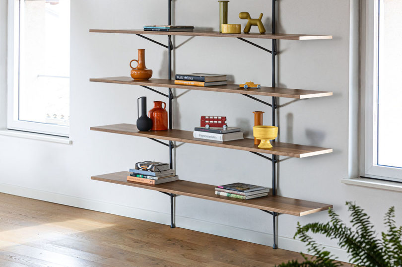 Unexpected Elements Define the Officina Bookcase + Riace Sofa