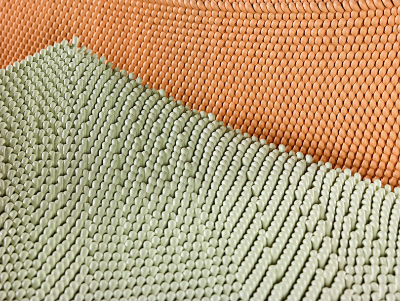 up-close detail of 3d printed materials