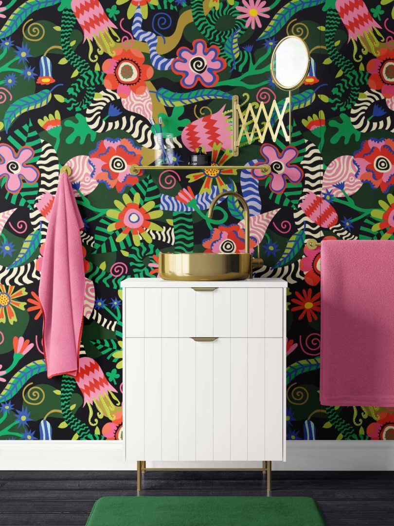 This Renter-Friendly Wallpaper Collaboration Is Made for Maximalists
