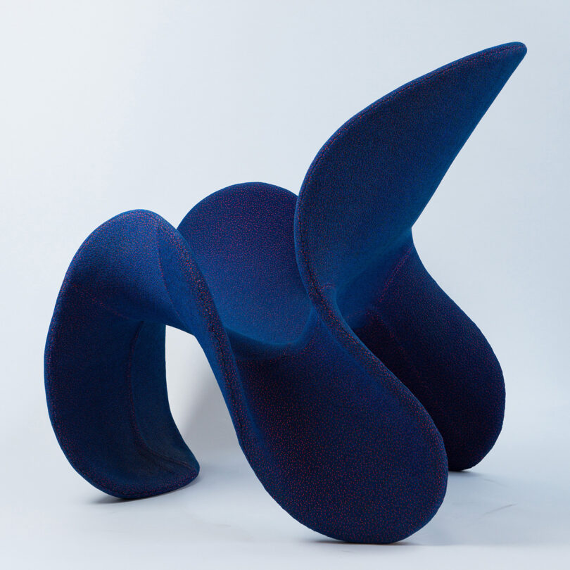 dark blue modern chair