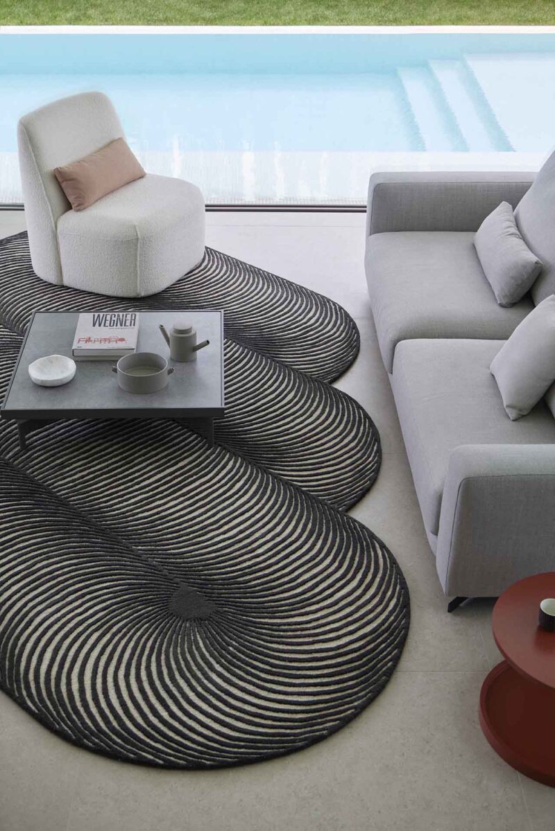 Giro Rugs Combine Spirographic Curves + Magical Hand-Tufting