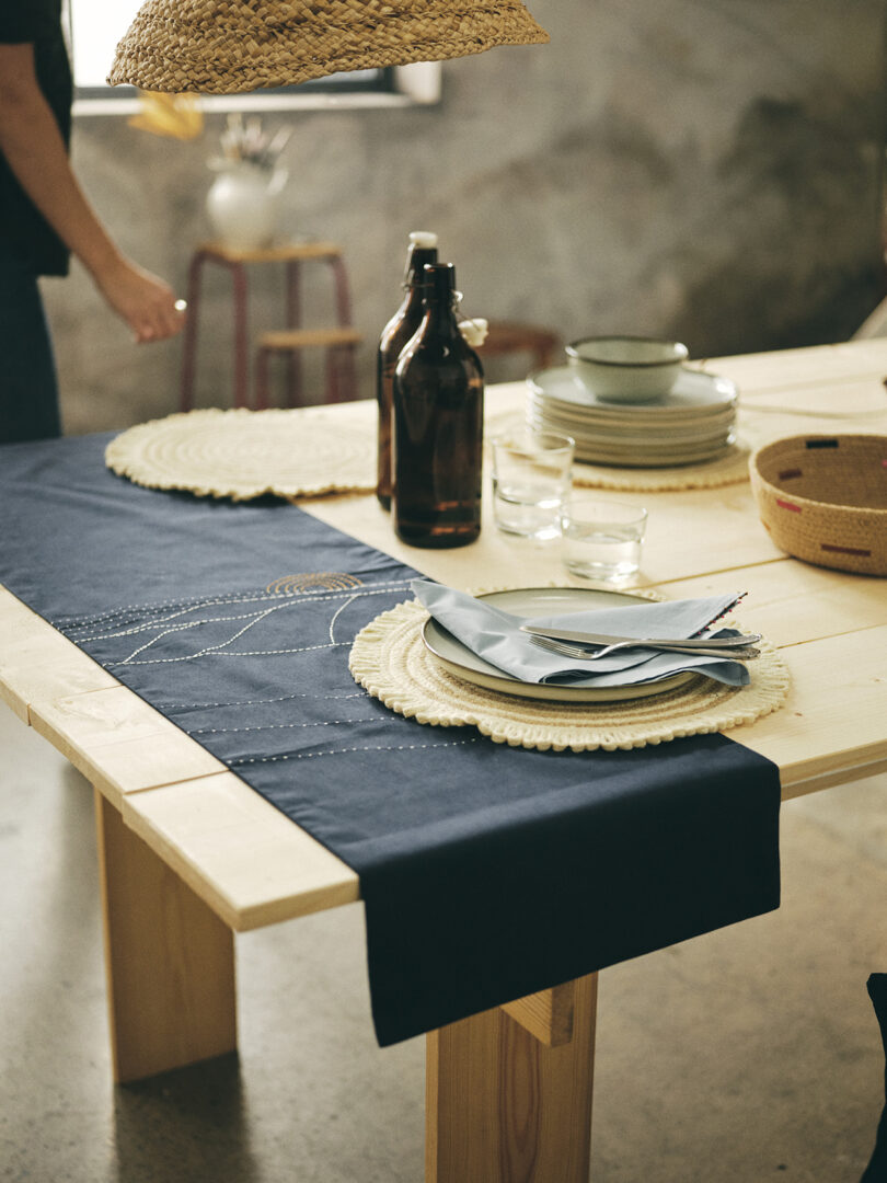 styled dining table