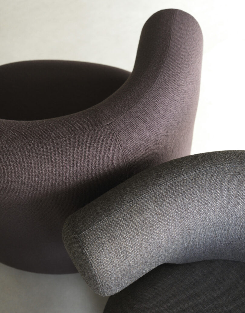 detail of two lounge chairs