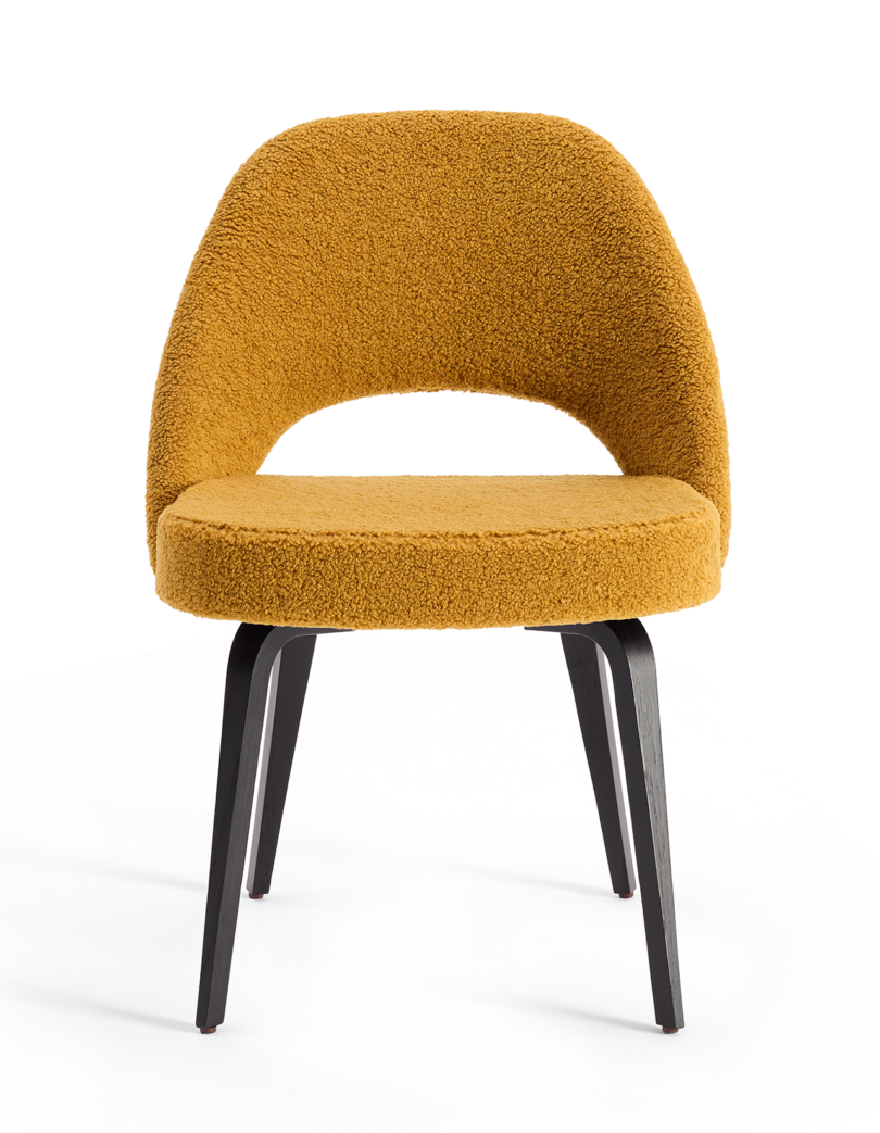 goldenrod yellow upholstered dining chair