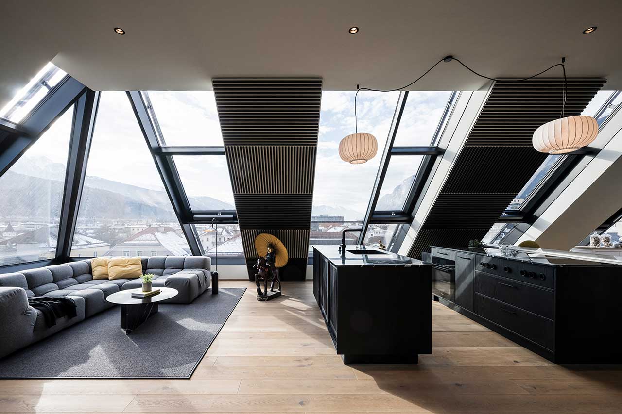 NOA Transforms an Innsbruck Attic Apartment into a Traveler’s Haven