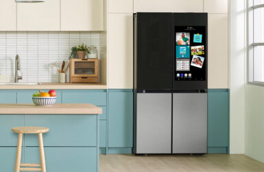 Samsung New Bespoke Family Hub Refrigerator Doubles Down on Screen Size