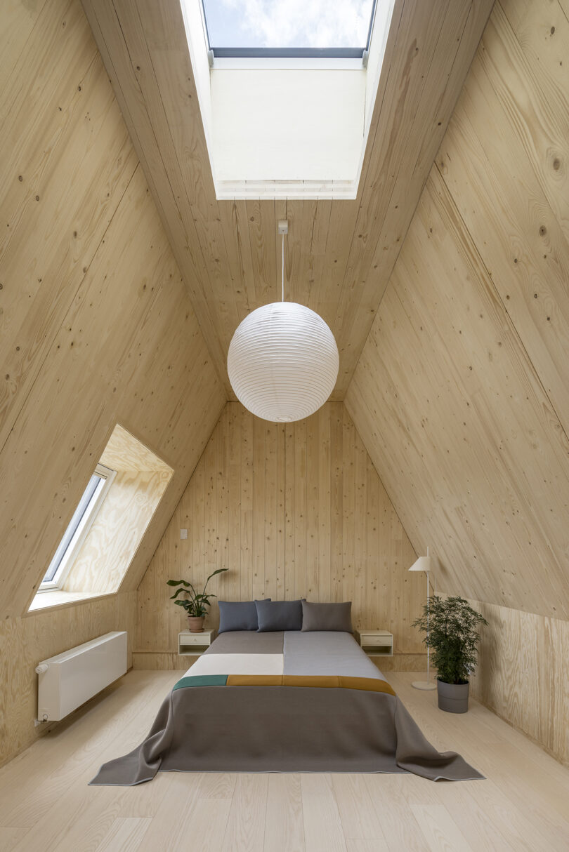 light wood bedroom
