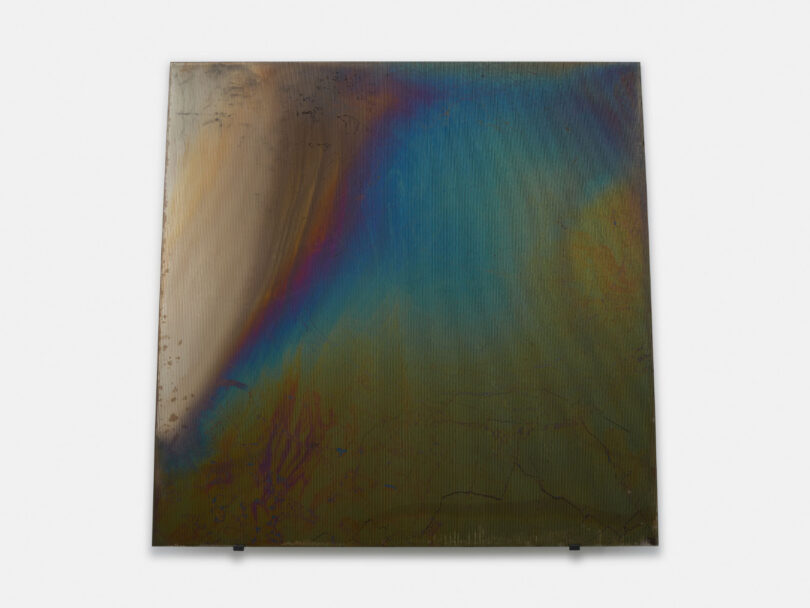 frontal image of rainbow glass by Ann Veronica Janssens