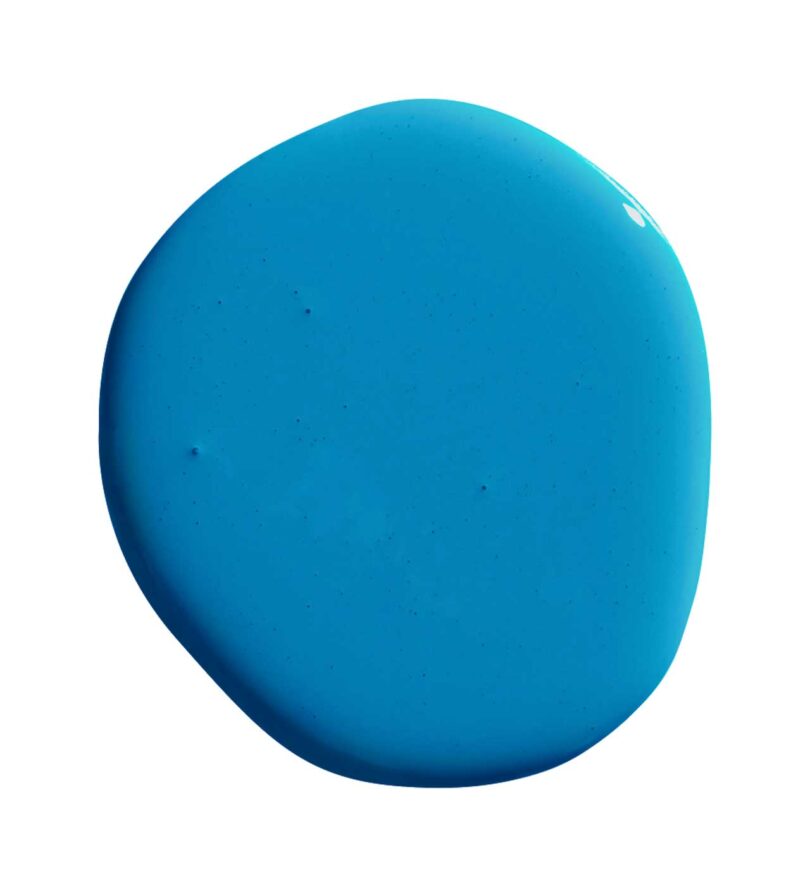 sky blue paint blob