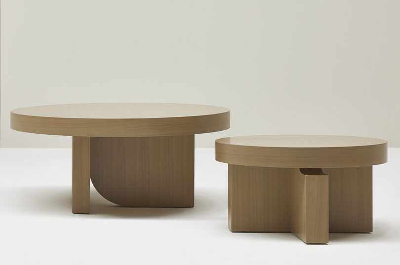 two round coffee and side tables