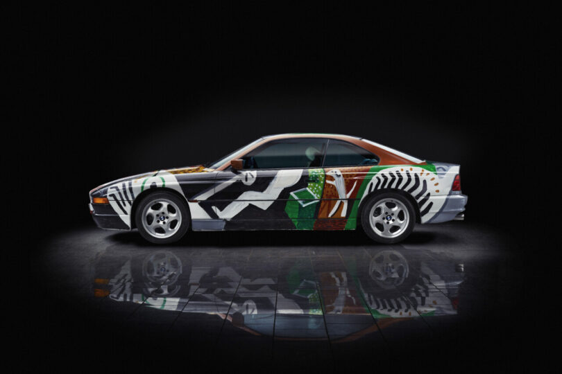 David Hockney's painted BMW Art Car.