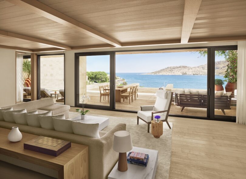 Yalikavak Suite Living Room at The Bodrum EDITION