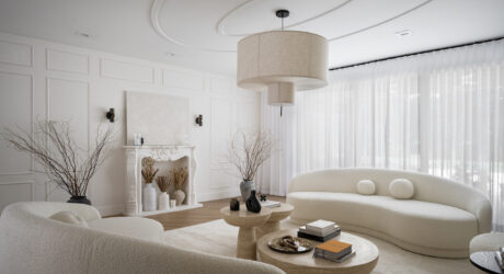 A Minimalist Haven in Miami Displaying Various Shades of White