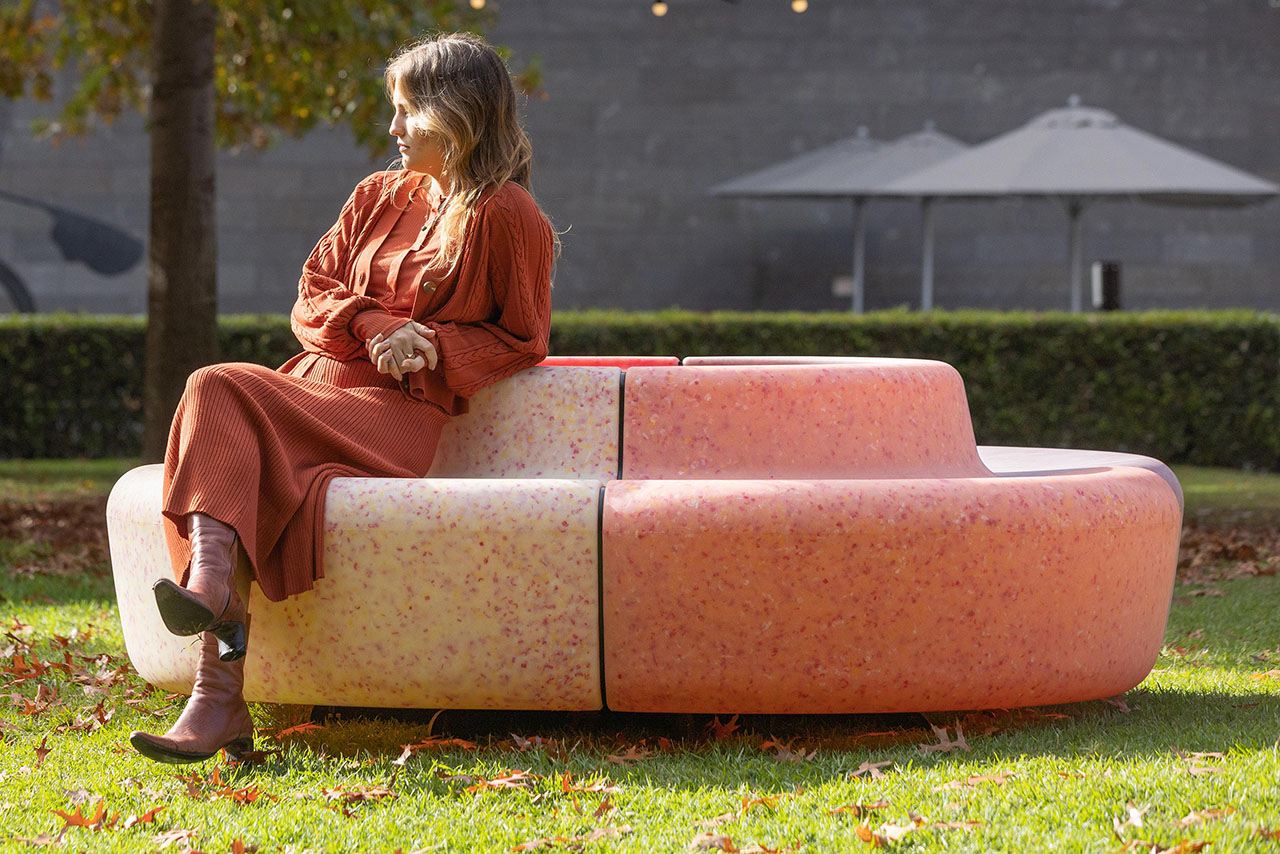 A Solar-Powered Bench That Spins Ever So Slowly