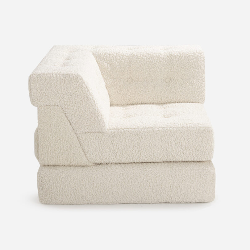 white modular corner seat