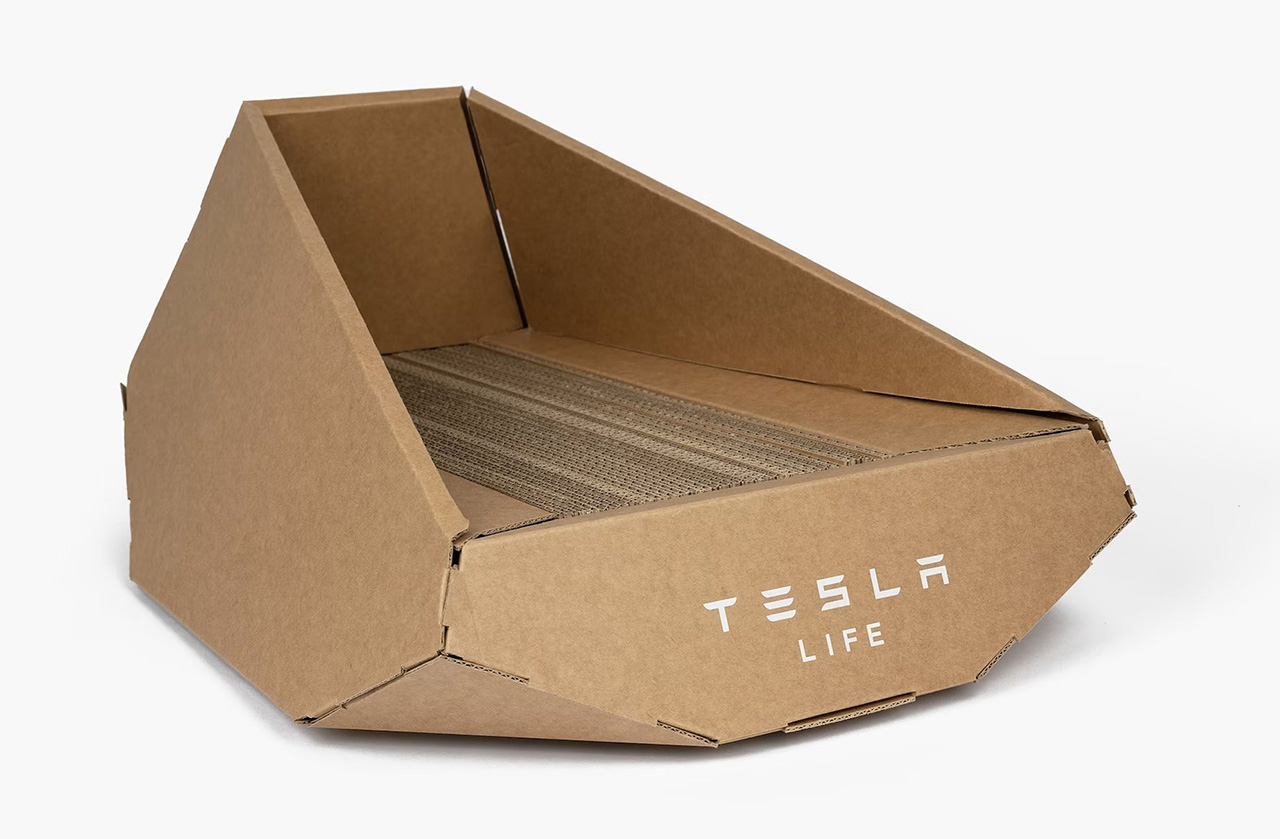Tesla Designed a Cardboard Cybertruck for Cats