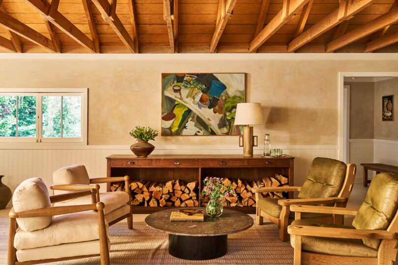 Lounge chairs at upstairs area at Dawn Ranch