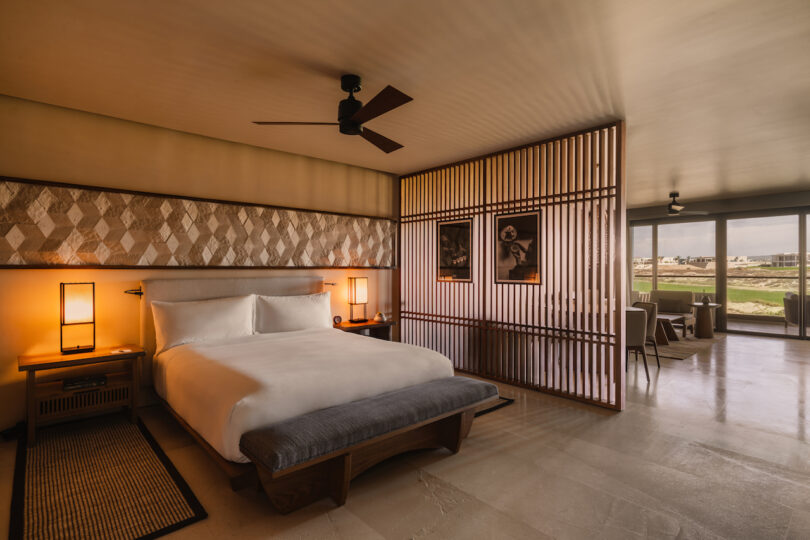 Bedroom within the Nobu Residences Los Cabos