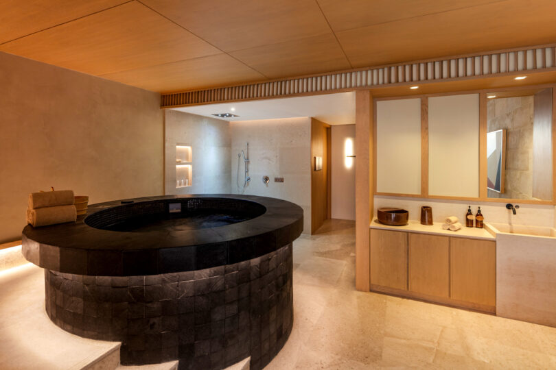 Private tub at the spa within the Nobu Residences Los Cabos