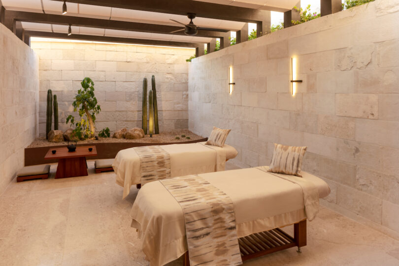 Private outdoor spa within the Nobu Residences Los Cabos