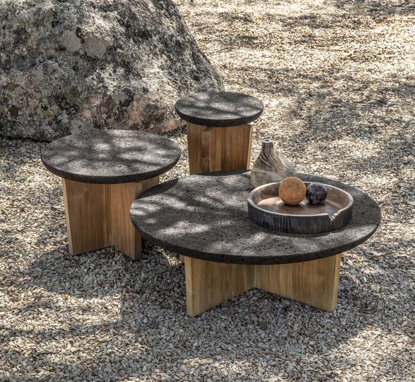 Black Cork and Teak Combine to Form the Cross Collection