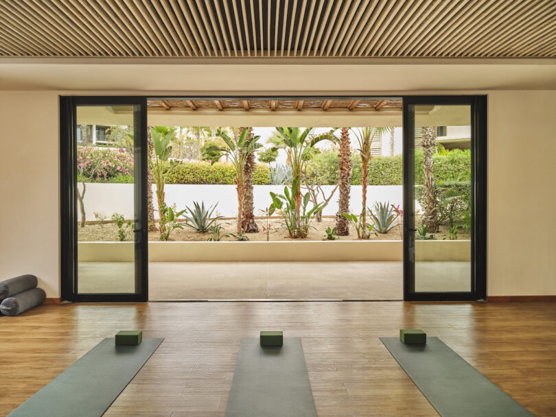 Private yoga and meditation rooms within THE WELL at Chileno Bay