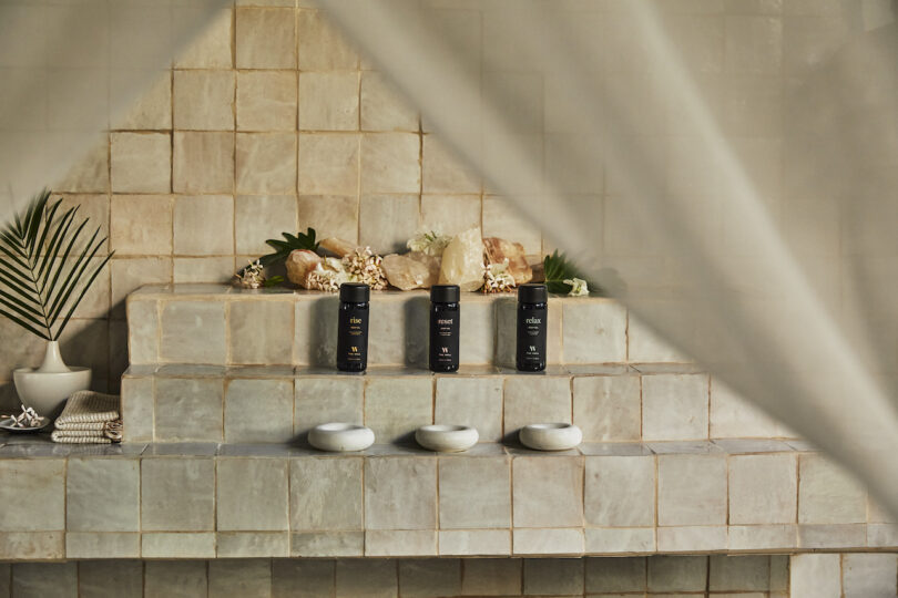Tiling and products featured within THE WELL at Chileno Bay