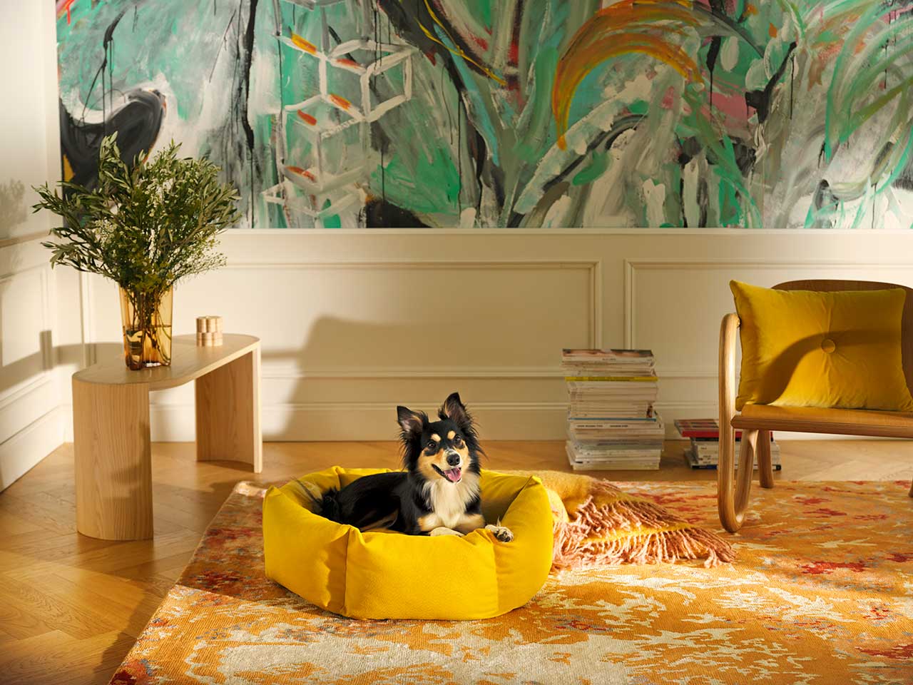 These Cozy Dog Beds Feature Fabrics Found in Iconic Museums